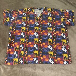 Colorful Halloween Scrubs